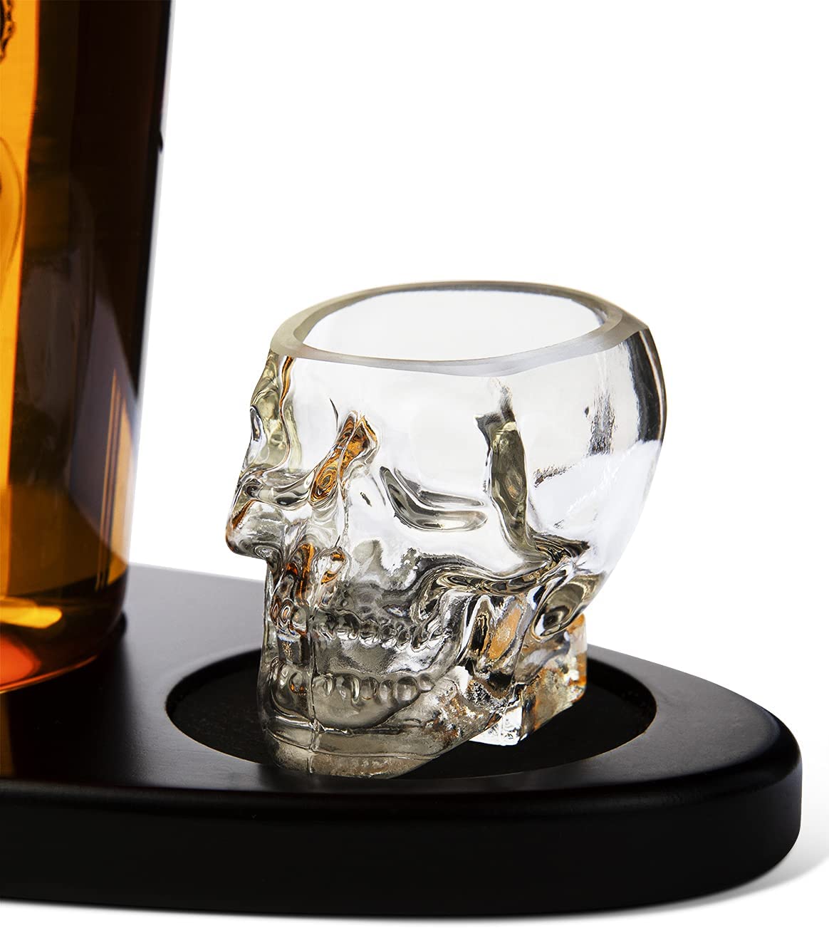 Skull Crown Decanter In Bottle Skull Head With 2 Skull Glasses By 750ML Skull Bottle