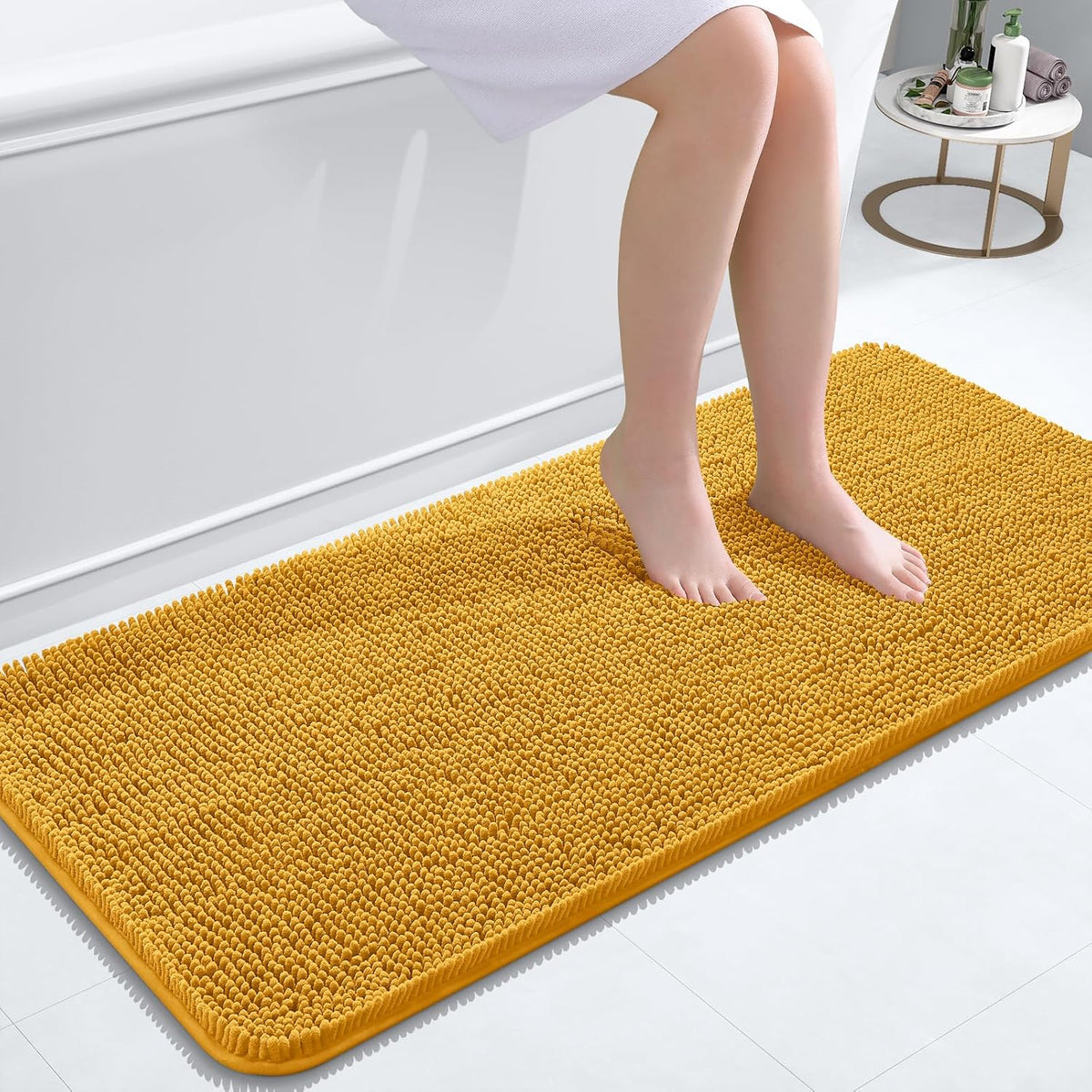 OLANLY Bathroom Rugs 30x20, Extra Soft Absorbent Chenille Bath Rugs