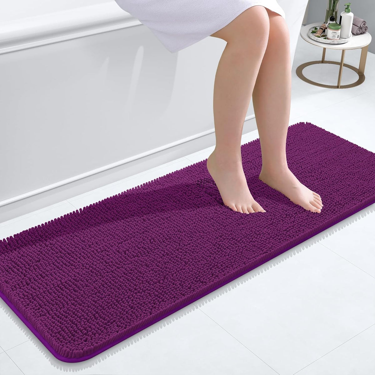 OLANLY Bathroom Rugs 30x20, Extra Soft Absorbent Chenille Bath Rugs