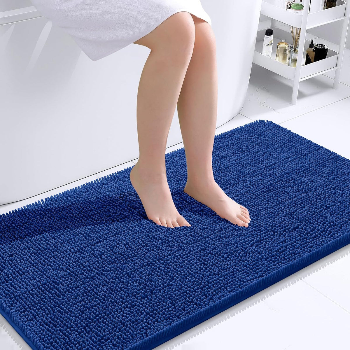 OLANLY Bathroom Rugs 30x20, Extra Soft Absorbent Chenille Bath Rugs