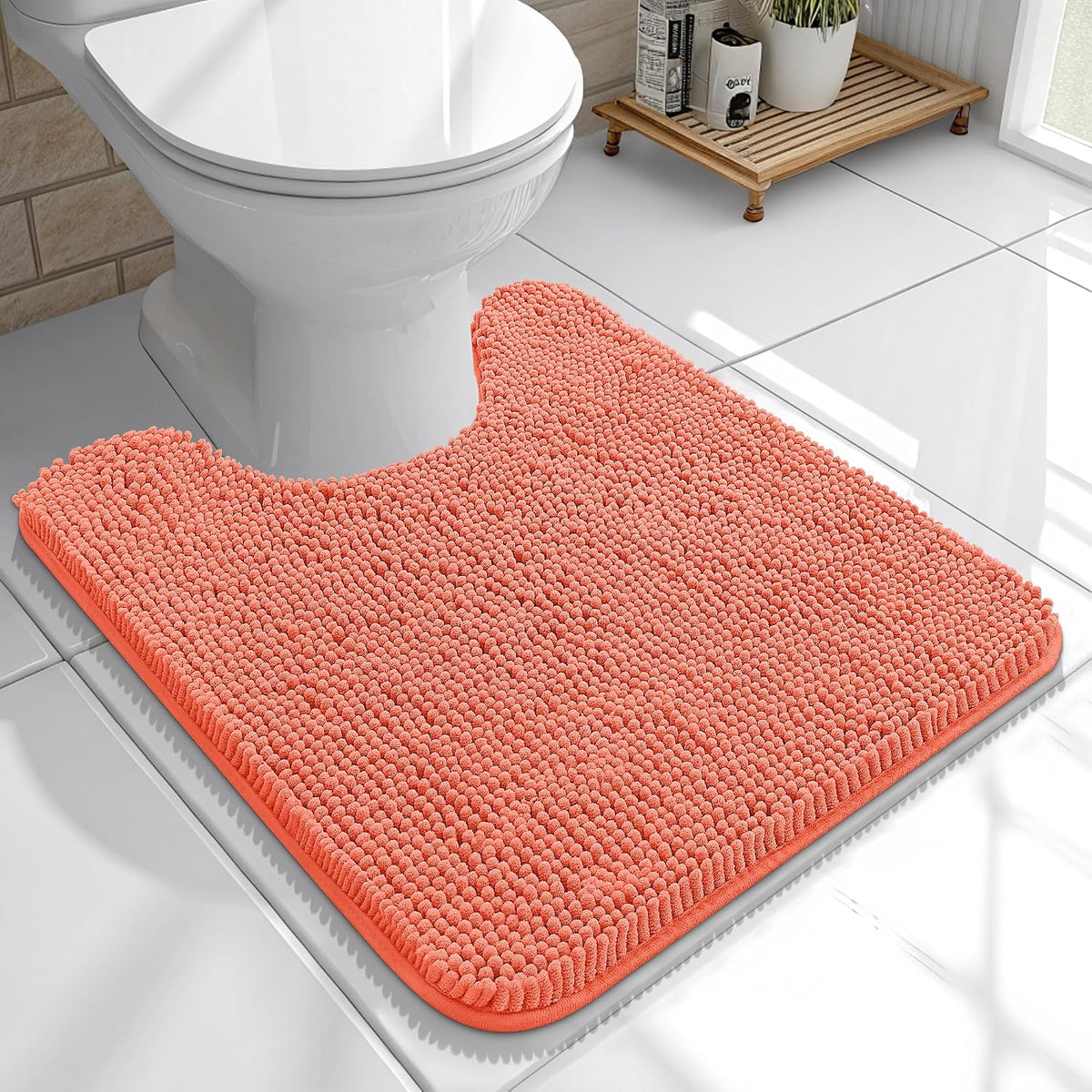 OLANLY Bathroom Rugs 30x20, Extra Soft Absorbent Chenille Bath Rugs