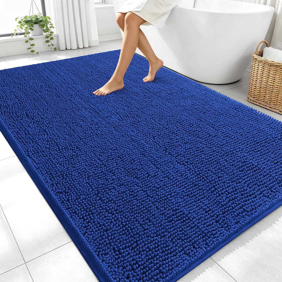 OLANLY Bathroom Rugs 30x20, Extra Soft Absorbent Chenille Bath Rugs