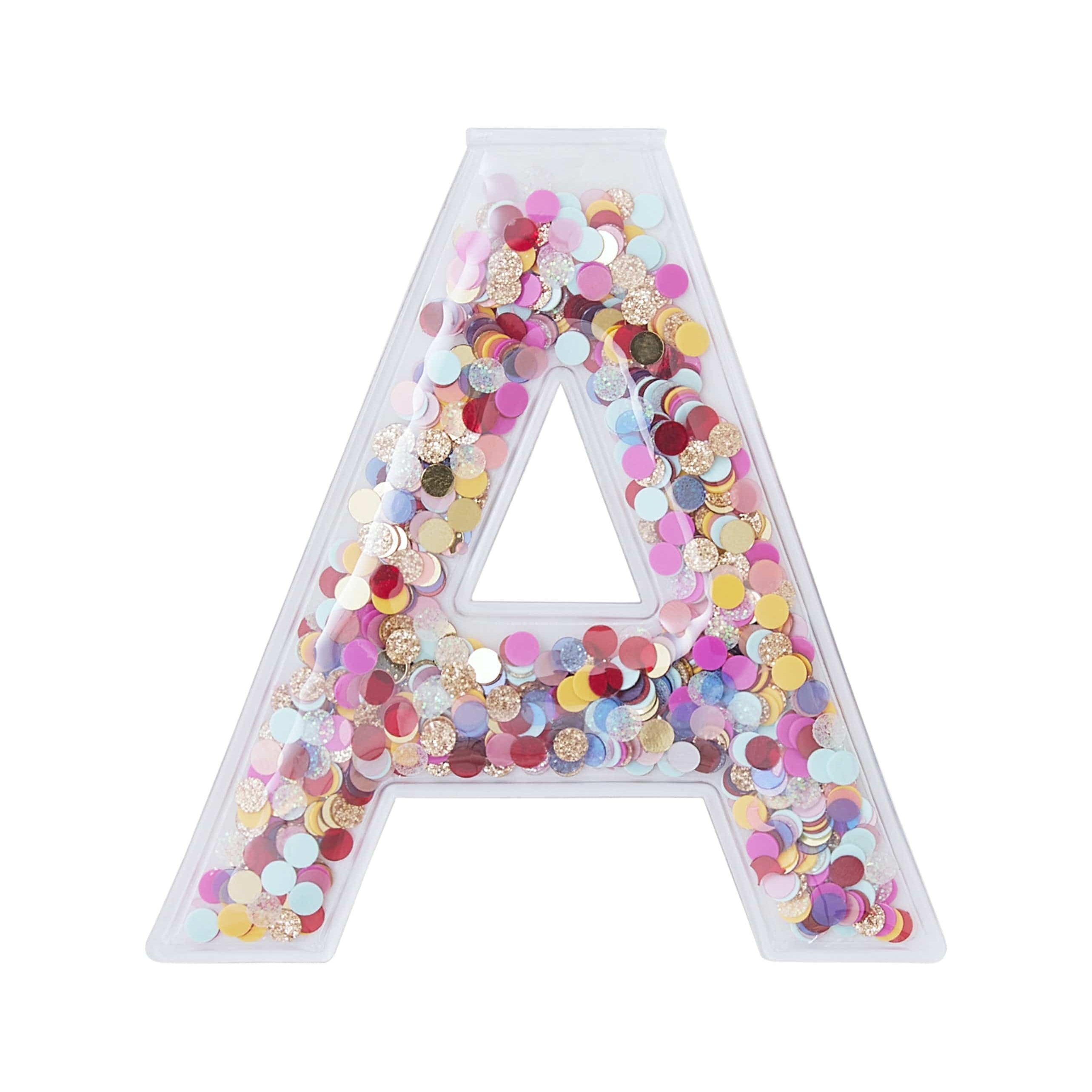 Confetti Letter Stickers - Adhesive Patches