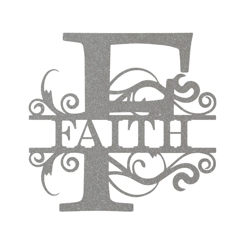 Split Letter Monogram - Metal Sign